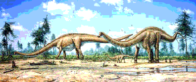 Figure 8. Dinosaurs during the Mesozoic Era